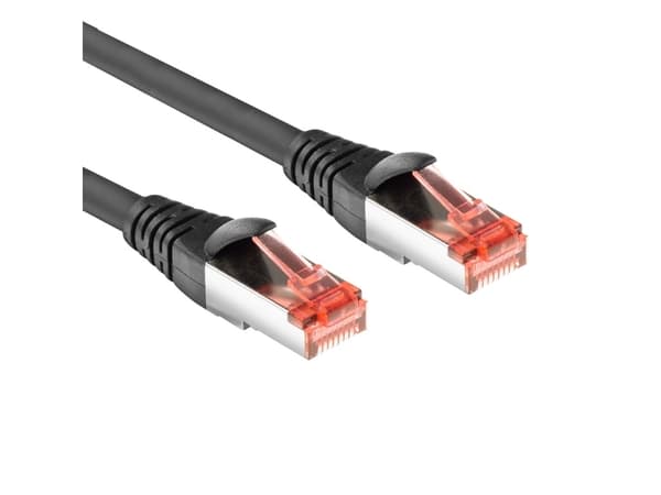 ACT Black 5 meter CAT6A U/FTP PVC high flexibility tangle-free patch cable snagless with RJ45 connectors (FB5005)