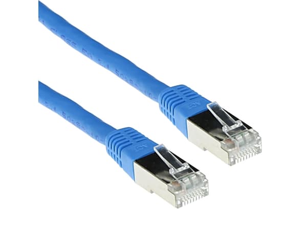 ACT Blue 10 meter LSZH SFTP CAT6A patch cable with RJ45 connectors. Cat6a s/ftp lszh blue 10.00m (IB5310)