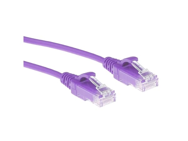 ACT Purple 10 meter LSZH U/UTP CAT6 datacenter slimline patch cable snagless with RJ45 connectors (DC9310)