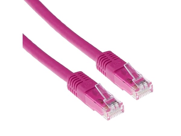ACT CAT6A UTP 20m 20m Cat6a U/UTP (UTP) vaaleanpunainen verkkokaapeli (IB7320)