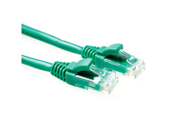 ACT Green 10 meter U/UTP CAT5E patch cable component level with RJ45 connectors. Cat5e u/utp component gn 10.0m (IK5710)