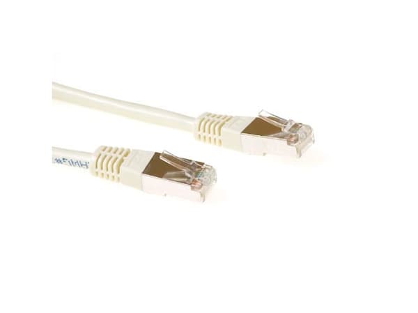 ACT Ivory 1.5 meter F/UTP CAT5E patch cable with RJ45 connectors. Cat5e f/utp ivory 1.50m (IB7251)