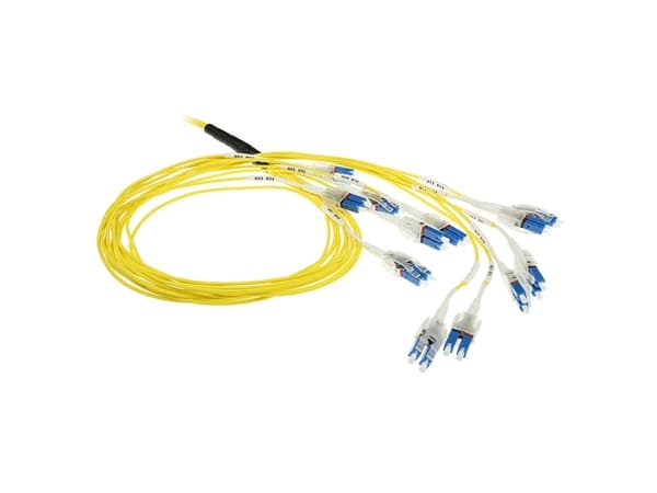 ACT 3 meter Singlemode 50/125 OS2 Preterm fiber cable 24F LC Polarity Twist (DC5550)
