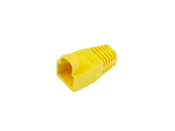 ACT RJ45 yellow boot for 5.5 mm cable. Color: Yellow Cable boot rj45 5.5mm yellow (TT4514)