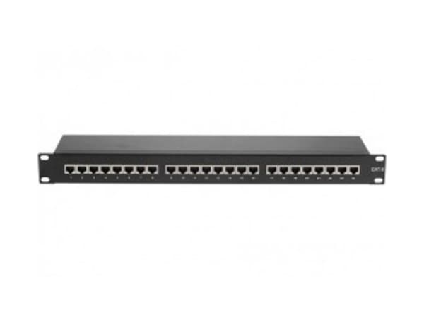 Tecline 257280, RJ-45, Cat6, S/UTP (STP), Svart, Stativmontering, 1U