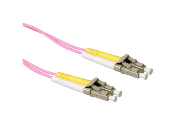 ACT 12 meter LSZH Multimode 50/125 OM4 fiber patch cable duplex with LC connectors (RL9712)