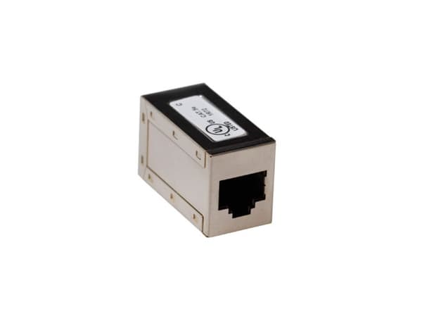 ACT Inline Coupler RJ-45 shielded CAT6A. Type: C6A C6a in line coupler shielded (SD6518)