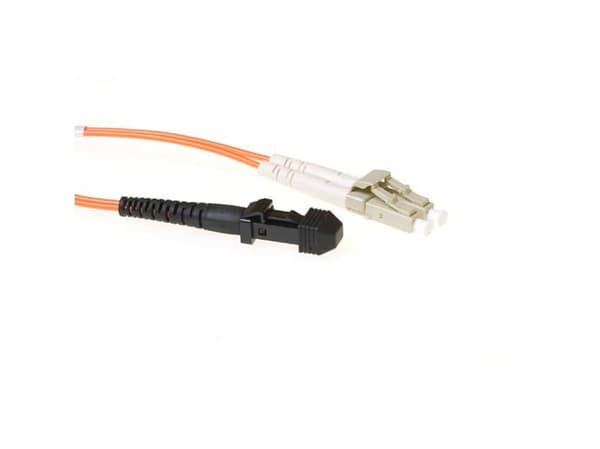 ACT 1 meter LSZH Multimode 62.5/125 OM1 fiber patch cable duplex with MTRJ and LC connectors. Lc-mtrj 62.5/125 duplex 1.00m (RL9101)