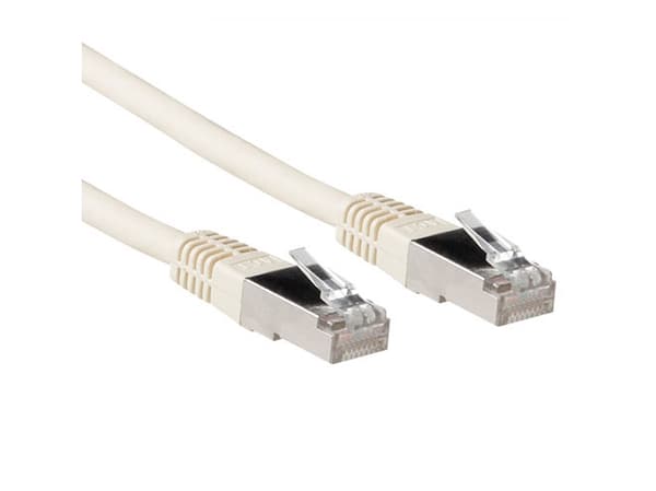 ACT 15,00 m Cat6a SSTP PiMF 15 m Cat6a S/FTP (S-STP) elfenbensfärgad nätverkskabel (IB3615)