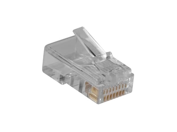 ACT RJ45 (8P/8C) modulaire connector for flat cable. Connector: RJ-45 (8P/8C) Rj45 plug 8p8c modular cable (TD108)