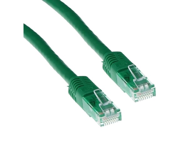 ACT Green 20 meter U/UTP CAT6 patch cable with RJ45 connectors. Cat6 u/utp green 20.00m (IB8720)