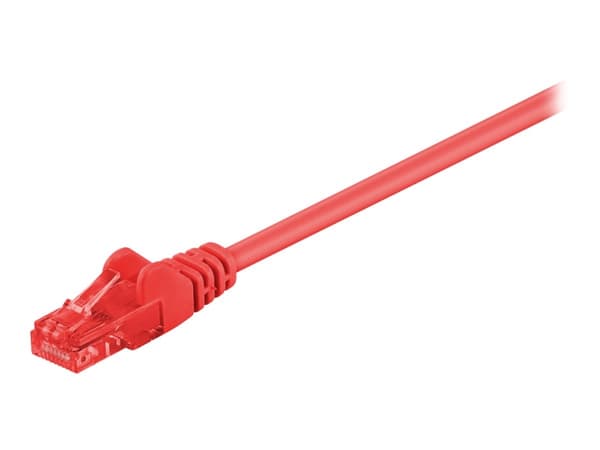 goobay - Koblingskabel - RJ-45 (hann) til RJ-45 (hann) - 1 m - UTP - CAT 6 - rund - rød
