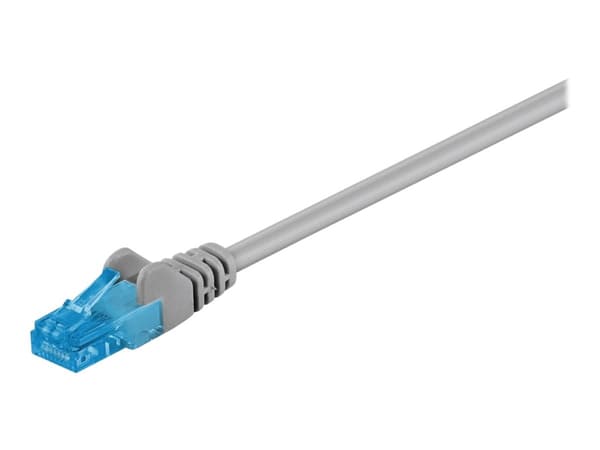 goobay - Liitäntäjohto - RJ-45 (uros) - RJ-45 (uros) - 1,5 m - UTP - CAT 6a - halogeeniton, rypistymätön, säikeistetty - harmaa