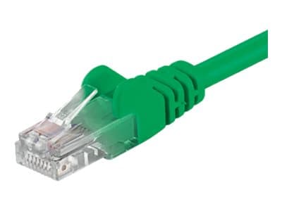 goobay - Nätverkskabel - RJ-45 (hane) till RJ-45 (hane) - 1 m - UTP - CAT 6 - formpressad, hakfri - grön