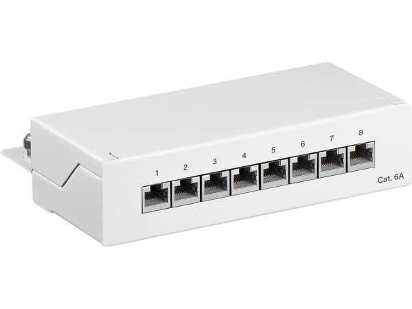 Goobay 62067, RJ45, Bronse/gull, Cat6a, U/FTP (STP), 22/26, Hvit