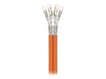 Miniatyrbilde 1 av 2: goobay - Bulkkabel - 500 m - SFTP, PiMF - dupleks - CAT 7a - IEEE 802.3 - halogenfri, rund, solid - oransje