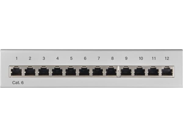 Goobay 69306, RJ45, Cat6, U/FTP (STP), 22/26, Grå, Rackmontering