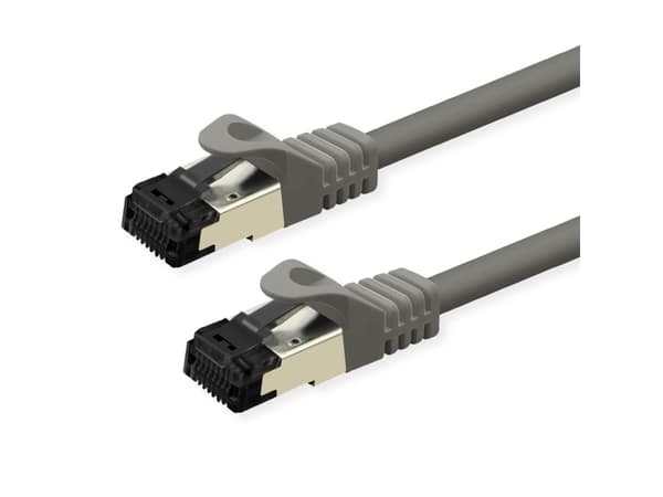 VALUE 21.99.1801, 1 m, Cat8.1, S/FTP (S-STP), RJ-45, RJ-45, Grå