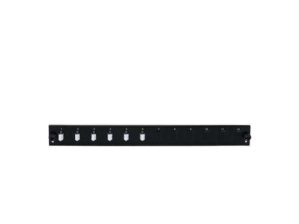 EFB Elektronik SB-FP-6SC-S-OM4, Rackmontering, 1U, Grå, Metall, 432 mm, 13 mm
