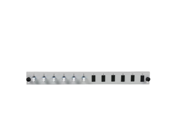 EFB Elektronik SB-FP-6SC-S-OM4, Rackmontering, 1U, Grå, Metall, 432 mm, 13 mm