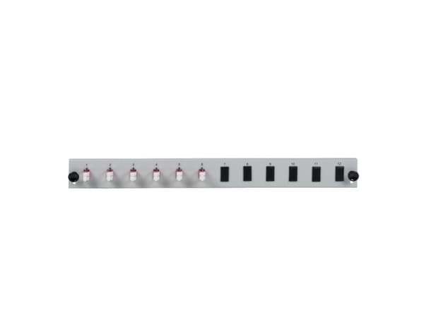 EFB Elektronik SB-FP-6SC-S-OM4, Rackmontering, 1U, Grå, Metall, 432 mm, 13 mm