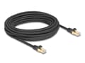 Miniatyrbilde 3 av 3: Delock RJ45 nettverkskabel med flettet kappe Cat.6A S/FTP plugg til plugg 10 m svart (80322)