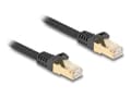 Miniatyrbilde 1 av 3: Delock RJ45 nettverkskabel med flettet kappe Cat.6A S/FTP plugg til plugg 10 m svart (80322)