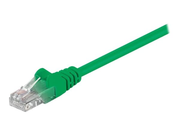 goobay - Nätverkskabel - RJ-45 (hane) till RJ-45 (hane) - 15 m - UTP - CAT 5e - formpressad - grön