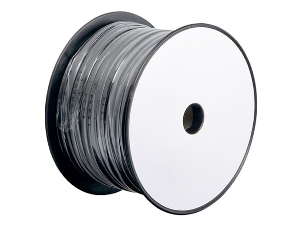 goobay - Telefonkabel i bulk - 100 m - platt - svart
