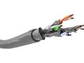 Miniatyrbilde 2 av 2: goobay - Samlet kabel - 50 m - SFTP, PiMF - CAT 6a - halogenfri, innendørs, rund, flertrådet - grå