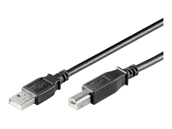 goobay - USB-kabel - USB-type B (hann) til USB (hann) - 3 m - svart