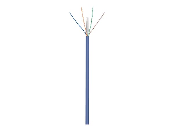 goobay - Samlet kabel - 100 m - UTP - CAT 6a - halogenfri, solid - blå