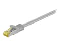 Miniatyrbilde 1 av 2: goobay - Koblingskabel - RJ-45 (hann) til RJ-45 (hann) - 25 cm - SFTP, PiMF - CAT 7 - halogenfri, formstøpt - grå
