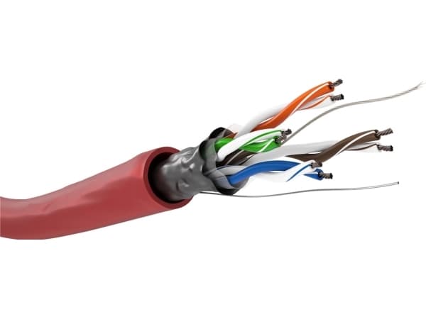 Wentronic 93269-GB - Hane/Hane - Cat5e - F/UTP (FTP) - Röd - polyvinylklorid (PVC) (EAN:4040849932694)