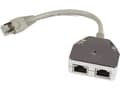 Miniatyrbild 2 av 2: MicroConnect Y-ADAPTER - Nätverksdelare - RJ-45 (hane) till RJ-45 (hona) - dubbelt skärmad