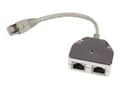 Miniatyrbild 1 av 2: MicroConnect Y-ADAPTER - Nätverksdelare - RJ-45 (hane) till RJ-45 (hona) - dubbelt skärmad