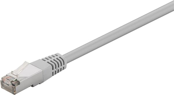 Goobay Kretskabel CAT 5e, F/UTP, grå kobberbelagt aluminiumtråd (CCA), uten snaplås-beskyttelse