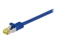 Miniatyrbilde 1 av 2: goobay - Koblingskabel - RJ-45 (hann) til RJ-45 (hann) - 7.5 m - SFTP, PiMF - CAT 7 - halogenfri, formstøpt - blå
