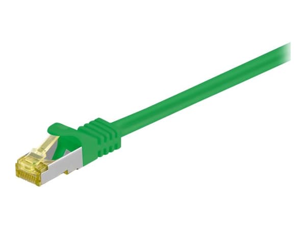 goobay - Liitäntäjohto - RJ-45 (uros) - RJ-45 (uros) - 1,5 m - SFTP, PiMF - CAT 7 - muotoiltu - vihreä