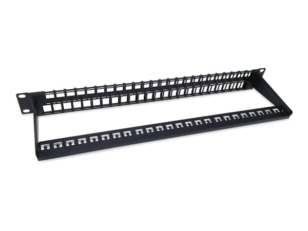 Equip 769258, RJ-45, Cat6, Musta, Terästä, 1U, 482,6 mm