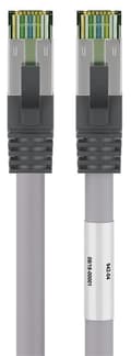Miniatyrbillede 5 af 8: Goobay CAT 8.1 Patchkabel, S/FTP (PiMF), grå 99,9 % iltfri kobberleder (OFC), AWG 24, halogenfri kabelkappe (LSZH), 0.5 m