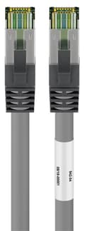 Miniatyrbillede 2 af 8: Goobay CAT 8.1 Patchkabel, S/FTP (PiMF), grå 99,9 % iltfri kobberleder (OFC), AWG 24, halogenfri kabelkappe (LSZH), 0.5 m