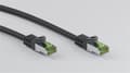 Miniatyrbilde 6 av 8: Goobay RJ45-koblingskabel med CAT 8.1 S/FTP-råkabel, AWG 26, svart kobberleder, LSZH halogenfri kabelkappe, RJ45-kontakt (CAT 6A), 10 m