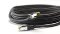 Miniatyrbilde 7 av 8: Goobay RJ45-koblingskabel med CAT 8.1 S/FTP-råkabel, AWG 26, svart kobberleder, LSZH halogenfri kabelkappe, RJ45-kontakt (CAT 6A), 10 m