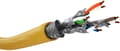 Pikkukuva 1 / 5: Goobay GHMT-certifierad CAT 8.1 installationskabel, S/FTP (PiMF), gul kopparledare (CU), AWG 22/1 (solid), halogenfri (LSZH)