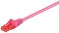 Miniatyrbild 1 av 3: Goobay CAT 6 patchkabel, U/UTP, magenta kopparklädd aluminiumtråd (CCA), 15 m