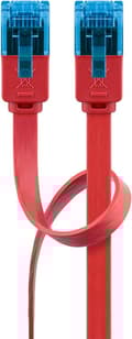 Miniatyrbilde 4 av 8: Goobay CAT 6A flat patchkabel, U/UTP, rød kobberleder (CU), 0,5 m