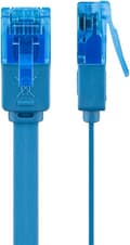 Miniatyrbilde 5 av 8: Goobay CAT 6A flat patchkabel, U/UTP, blå kobberleder (CU), 2 m