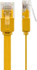Miniatyrbillede 5 af 8: Goobay CAT 6 flad netværkskabel, U/UTP, gul kobberleder (CU), 0.5 m
