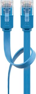 Miniatyrbilde 4 av 8: Goobay CAT 6 flat patchkabel, U/UTP, blå kobberleder (CU), 3 m